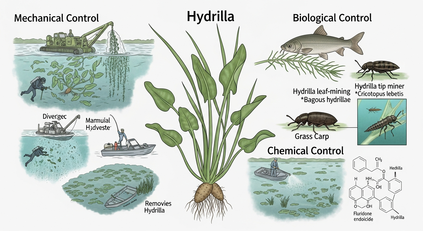 Integrated pest management strategies for Hydrilla control