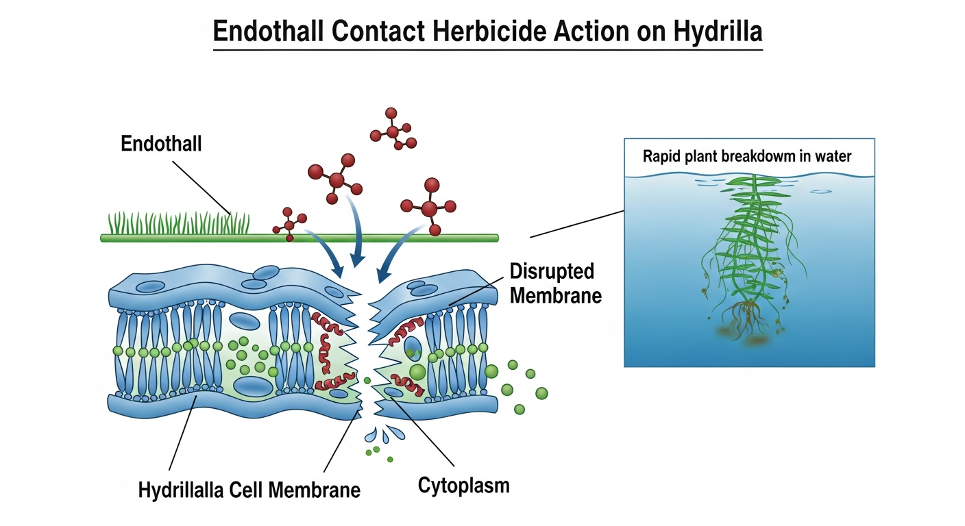 Endothall Treatment for Hydrilla