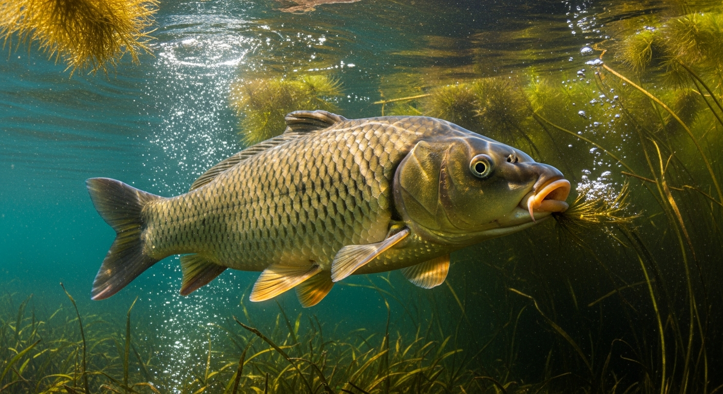 Triploid grass carp used for biological control of Hydrilla