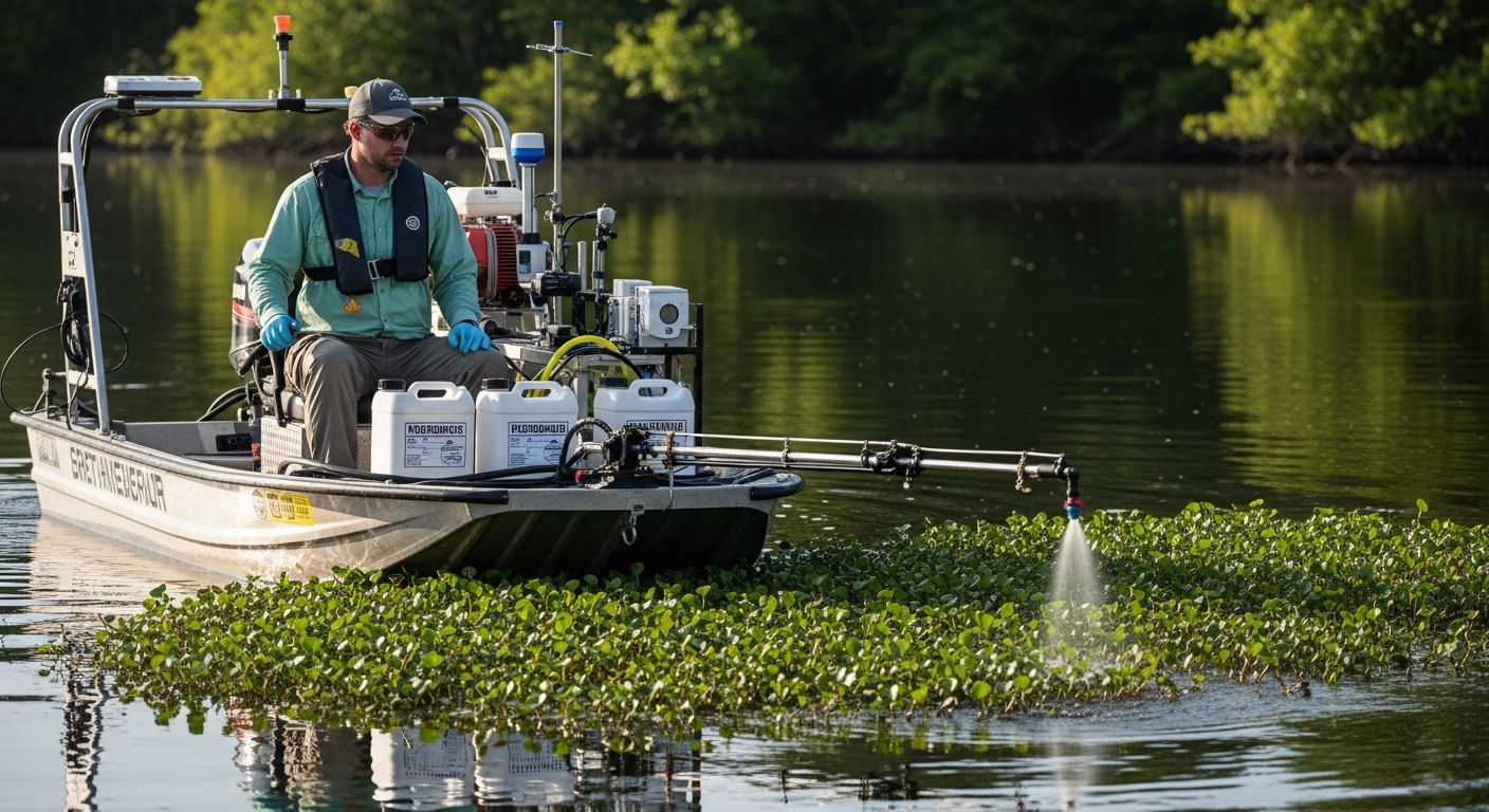 Application of aquatic herbicides for Hydrilla management