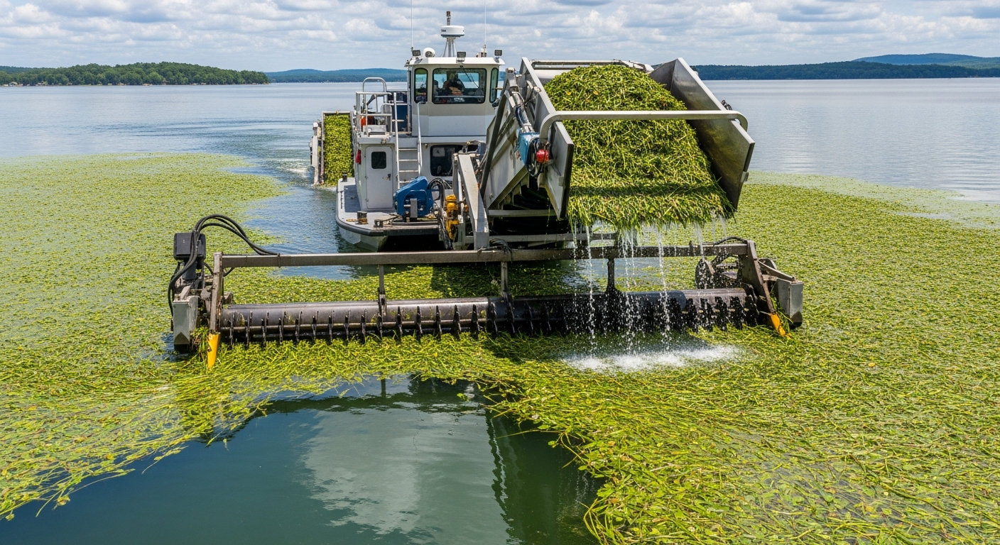 Hydrilla Harvesting Operations