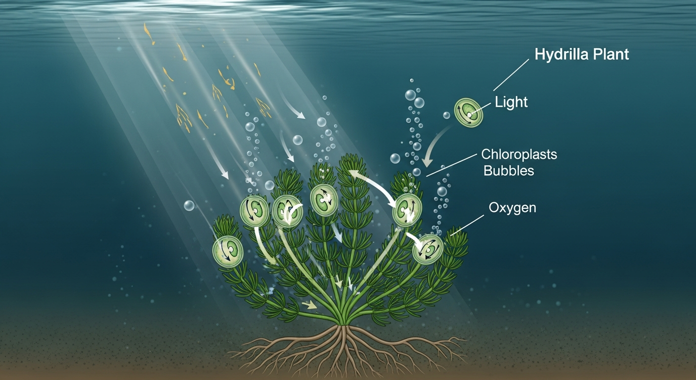 Hydrilla Photosynthesis and Low Light Adaptation