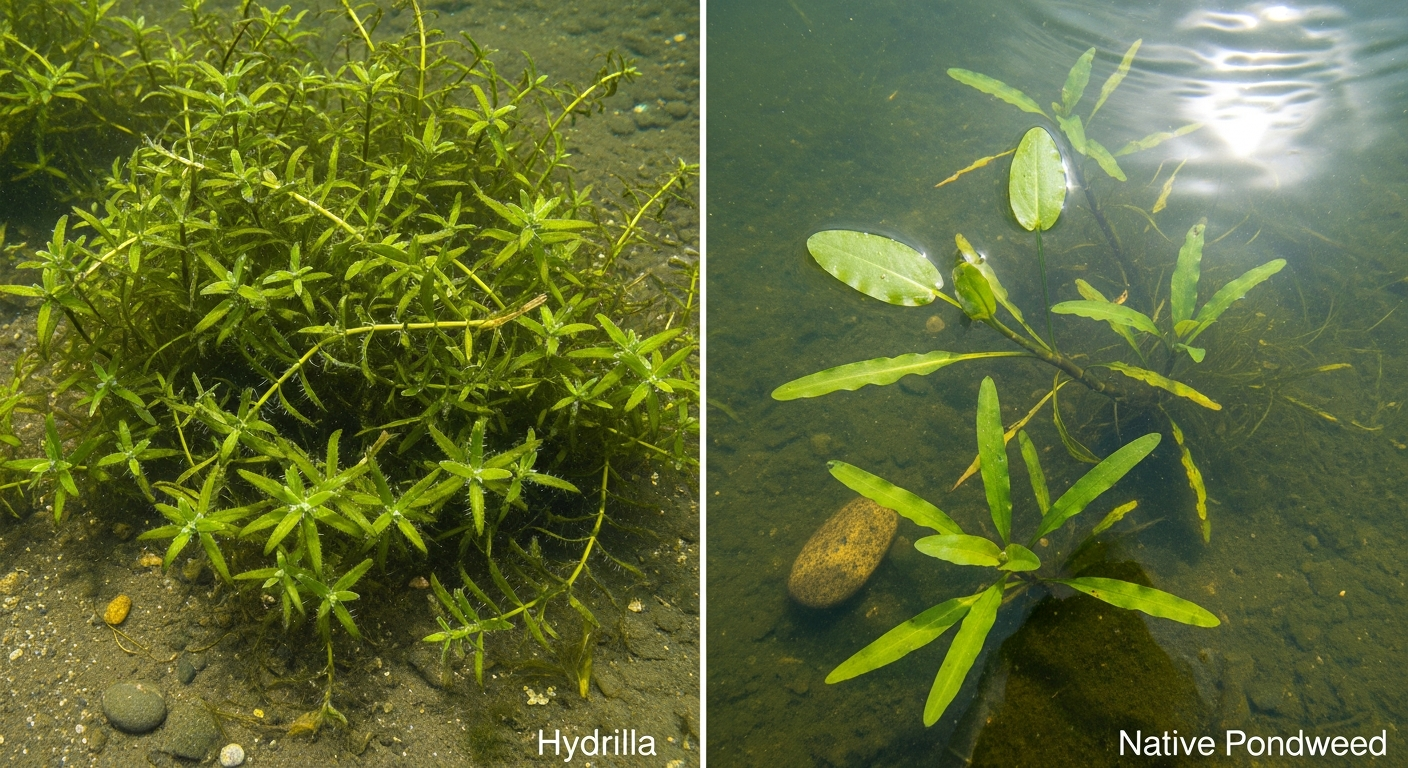 Hydrilla vs Native Aquatic Plants