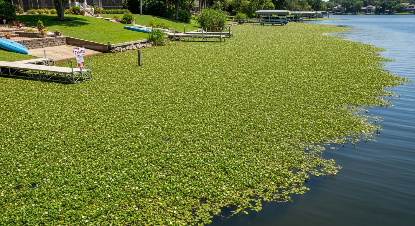 Lake Damage Caused by Hydrilla Infestations