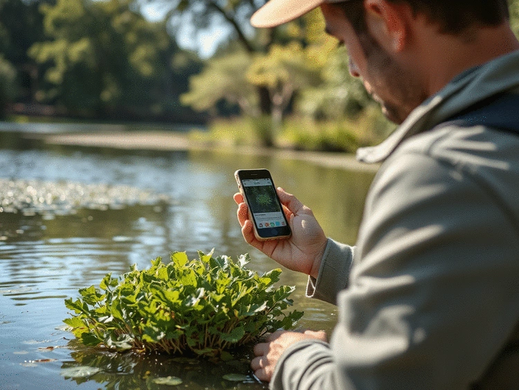 Using Mobile Apps and Digital Tools for Hydrilla Identification in the Field